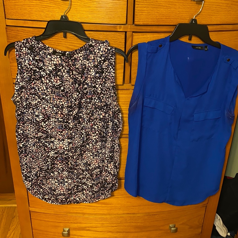 💛 Set of 2 sleeveless blouses